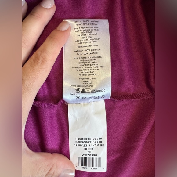 NWT David's Bridal Studio Berry Sleeveless Midi Dress VEN STYLE: D21NY22174V2W - Picture 9 of 9